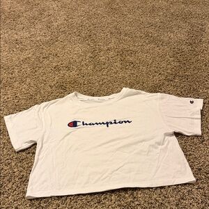 Champion White Short Sleeve Tee